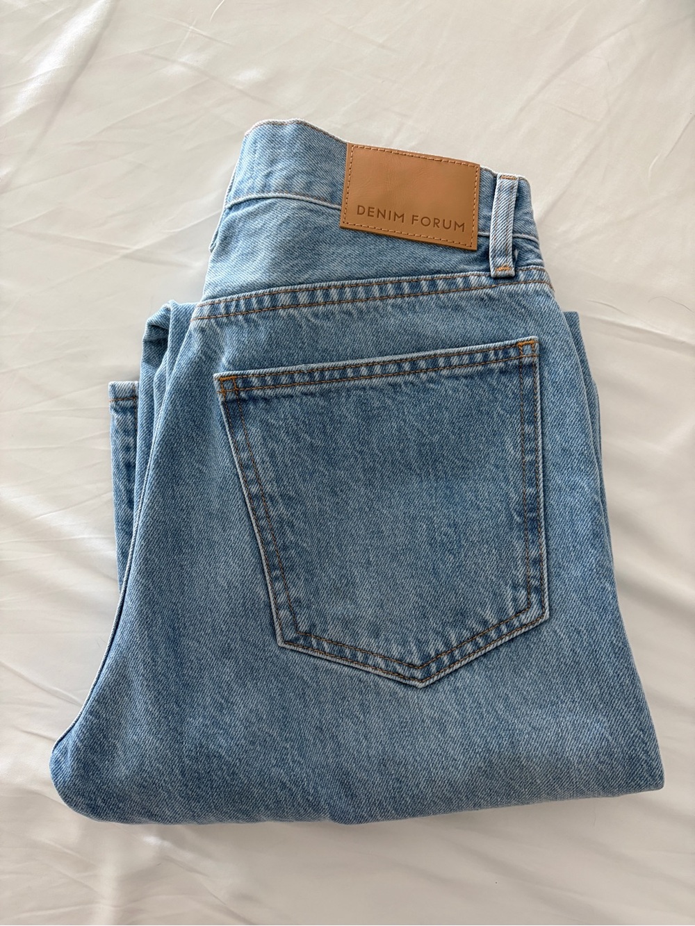 Denim Forum The Farrah Hi-Rise Wide Jean